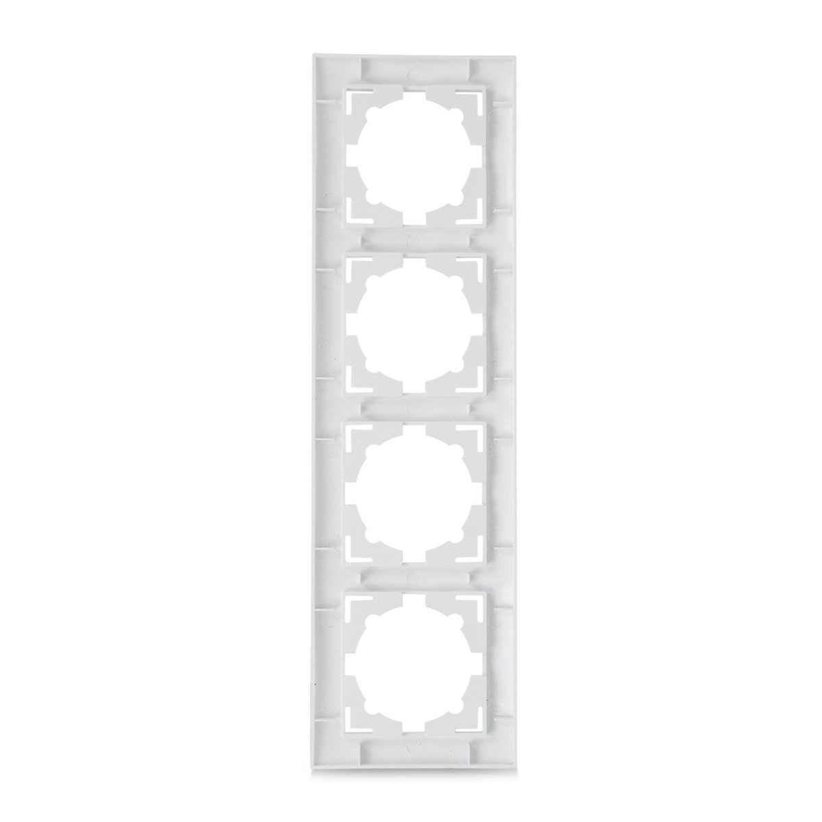 Entac Arnold Πλαίσιο Τοίχου Διακόπτη - Πρίζας 4 Θέσεων Οριζοντίως Λευκό Entac Arnold Πλαίσιο Τοίχου Διακόπτη - Πρίζας 4 Θέσεων Οριζοντίως Λευκό - Image 3