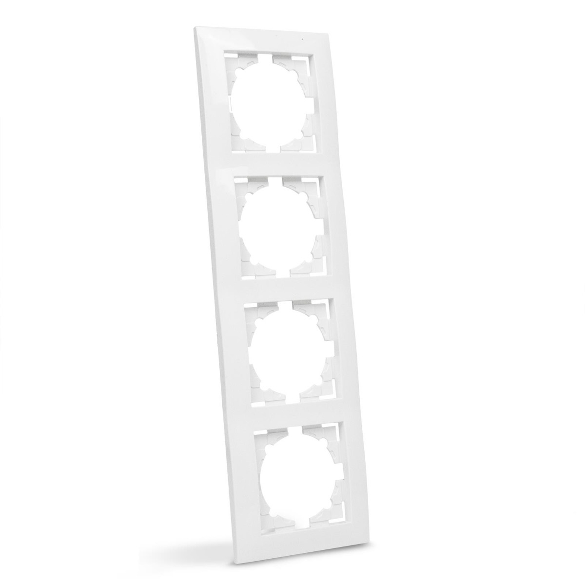 Entac Arnold Πλαίσιο Τοίχου Διακόπτη - Πρίζας 4 Θέσεων Οριζοντίως Λευκό Entac Arnold Πλαίσιο Τοίχου Διακόπτη - Πρίζας 4 Θέσεων Οριζοντίως Λευκό