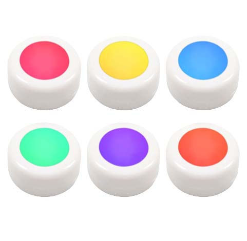 Entac Mini Φορητό Φωτάκι Νυκτός 0,45W RGB RC 6τμχ/σετ 45W RGB RC 6τμχ/σετ