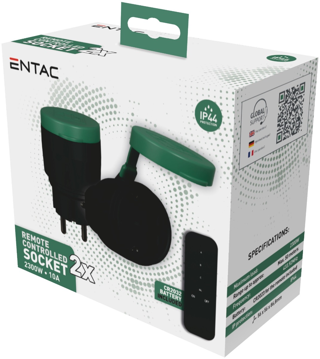 Entac Remote Controlled IP44 Socket Set 2xIP44 Sockets with RC Entac Remote Controlled IP44 Socket Set 2xIP44 Sockets with RC - Image 4