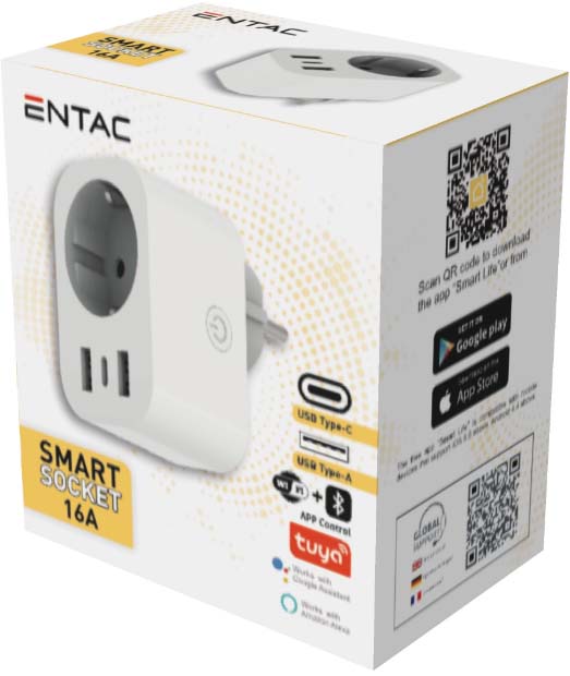 Entac Smart Προσαρμογέας Τροφοδοσίας 2.4A WIBLE Entac Smart Προσαρμογέας Τροφοδοσίας 2.4A WIBLE - Image 2