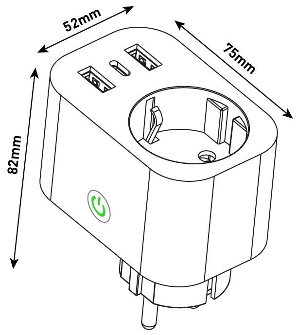 Entac Smart Προσαρμογέας Τροφοδοσίας 2.4A WIBLE Entac Smart Προσαρμογέας Τροφοδοσίας 2.4A WIBLE - Image 3