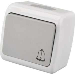 Entac Stephan surface mounted doorbell switch IP54