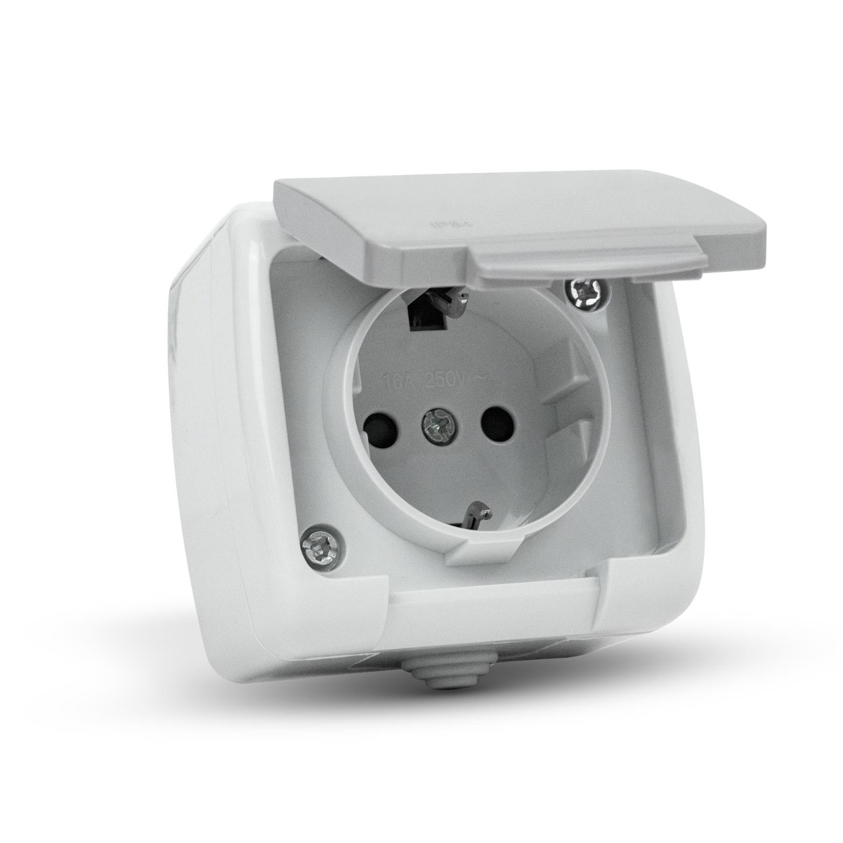Entac Stephan surface mounted wall socket earthed IP54 Entac Stephan surface mounted wall socket earthed IP54 - Image 2