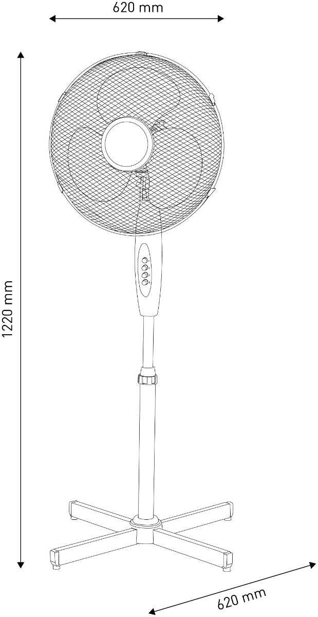 Entac Ανεμιστήρας Ορθοστάτης 45W Entac Ανεμιστήρας Ορθοστάτης 45W - Image 3