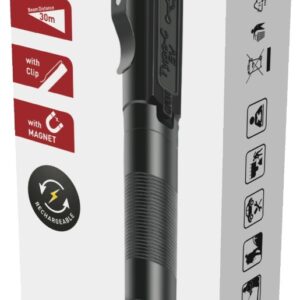 Entac Επαναφορτιζόμενος Φακός Στυλό με Κλιπ και Μαγνήτη