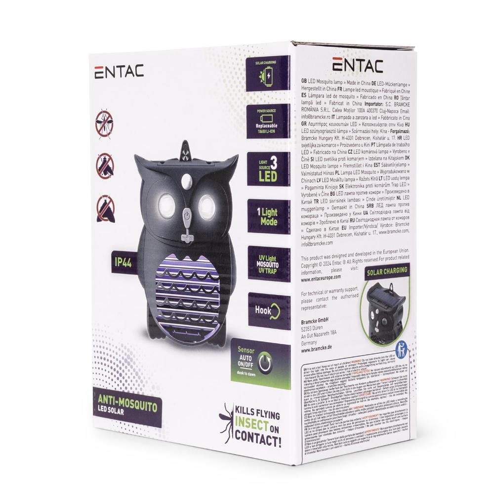 Entac Ηλιακό Αντικουνουπικό Φωτιστικό Κήπου Κρεμαστό UV Entac Ηλιακό Αντικουνουπικό Φωτιστικό Κήπου Κρεμαστό UV