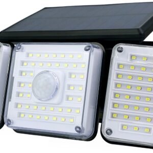 Entac Ηλιακός Προβολέας Τοίχου 2W SMD 3 Κεφαλές Φωτοκύτταρο