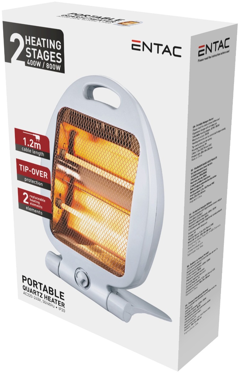 Entac Θερμάστρα Χαλαζία 400/800W N Entac Θερμάστρα Χαλαζία 400/800W N - Image 2