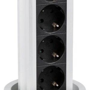 Entac Πολύπριζο 4 Θέσεων Κατακόρυφο 3G1.5 1.5m