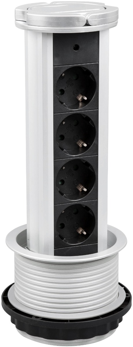 Entac Πολύπριζο 4 Θέσεων Κατακόρυφο 3G1.5 1.5m Entac Πολύπριζο 4 Θέσεων Κατακόρυφο 3G1.5 1.5m