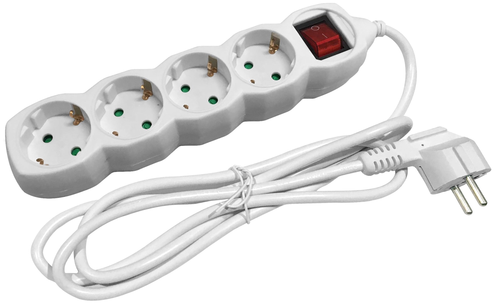 Entac Πολύπριζο 4 Θέσεων Με Διακόπτη 3x1.5mm 3m Entac Πολύπριζο 4 Θέσεων Με Διακόπτη 3x1.5mm 3m