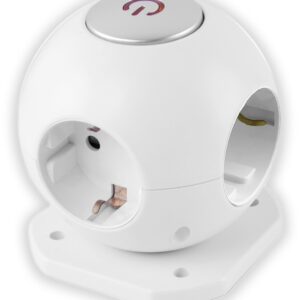 Entac Πολύπριζο 4 Θέσεων Μπάλα με Διακοπτή 3G1.5 1.5m