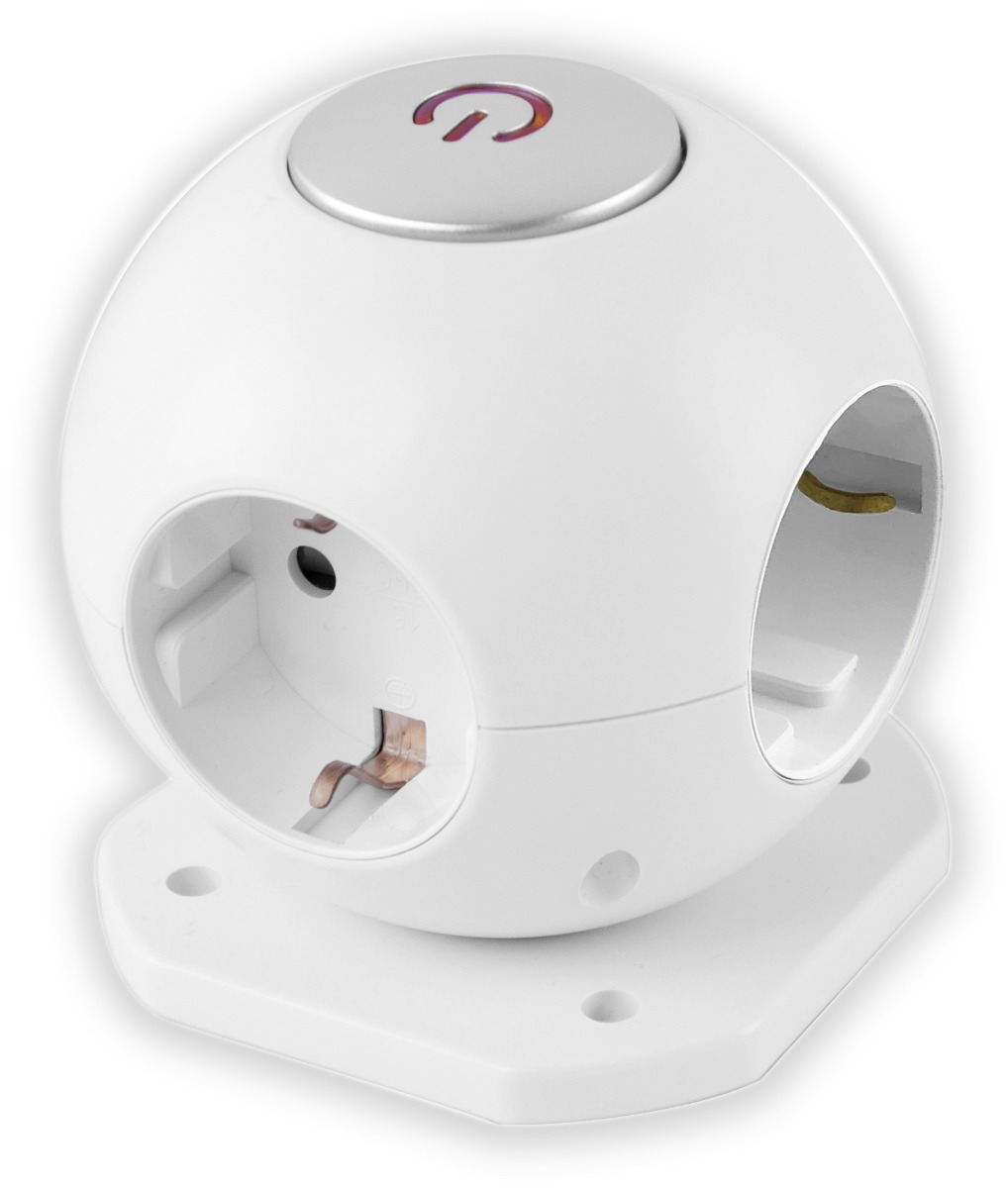 Entac Πολύπριζο 4 Θέσεων Μπάλα με Διακοπτή 3G1.5 1.5m Entac Πολύπριζο 4 Θέσεων Μπάλα με Διακοπτή 3G1.5 1.5m