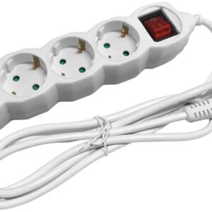 Entac Πολύπριζο 4 Θέσεων με Διακόπτη 3x1.5mm 1.5m