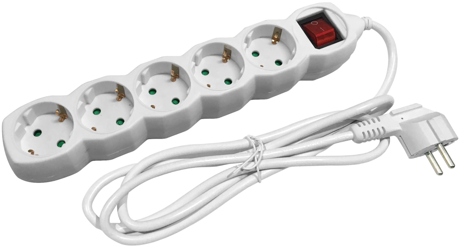 Entac Πολύπριζο 5 Θέσεων Με Διακόπτη 3x1.5mm 1.5m Entac Πολύπριζο 5 Θέσεων Με Διακόπτη 3x1.5mm 1.5m