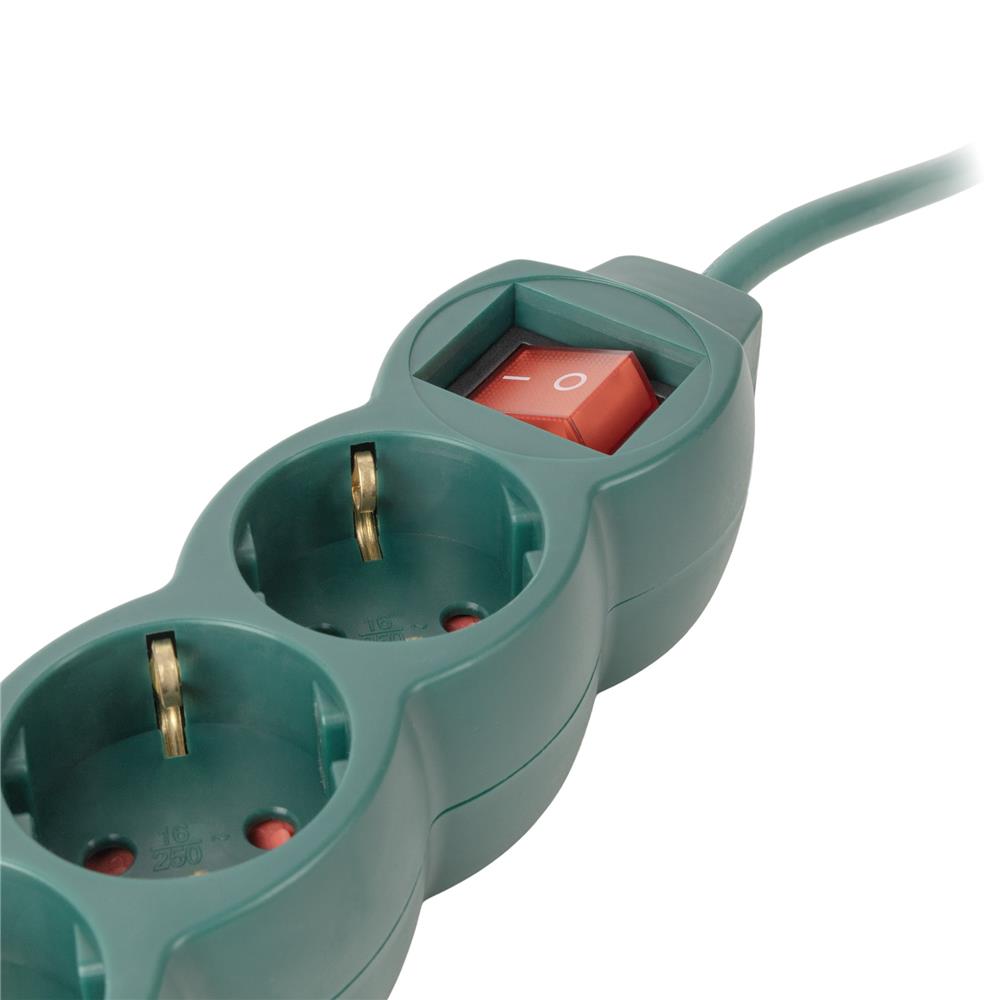 Entac Πολύπριζο 6 Θέσεων με Διακόπτη S1 3G1.5 Πράσινο 3m Entac Πολύπριζο 6 Θέσεων με Διακόπτη S1 3G1.5 Πράσινο 3m - Image 3