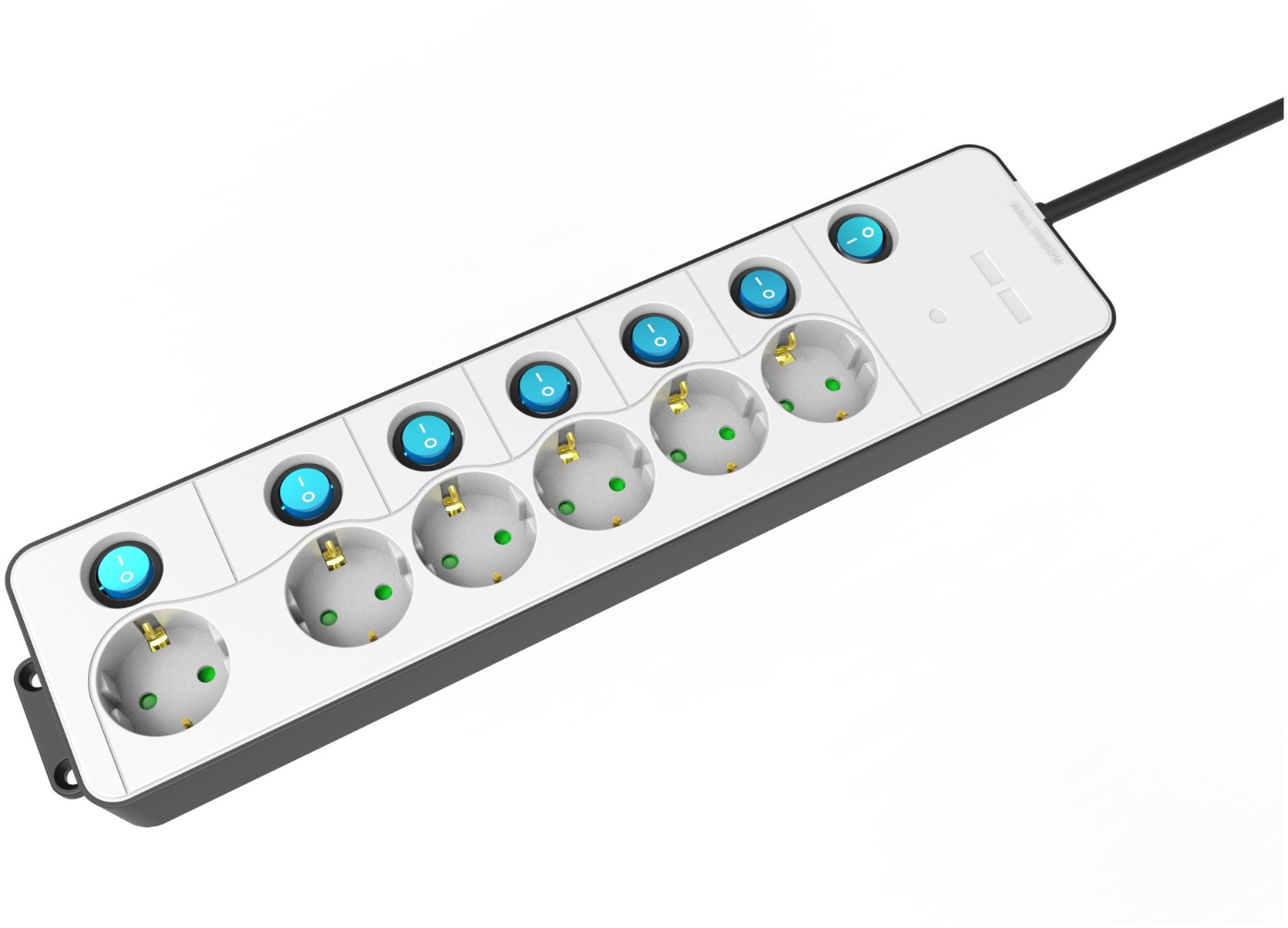 Entac Πολύπριζο 6 Θέσεων με Ξεχωριστούς Διακόπτες 3G1.5 1.5m Entac Πολύπριζο 6 Θέσεων με Ξεχωριστούς Διακόπτες 3G1.5 1.5m - Image 2