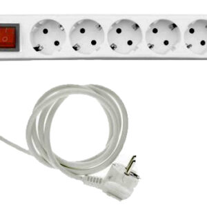 Entac Πολύπριζο Προστασίας 6 Θέσεων Με Διακόπτη 3x1.5mm 1.8m