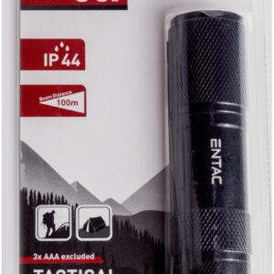 Entac Φακός 1W 9LED ALU Μαύρο 3xAAA