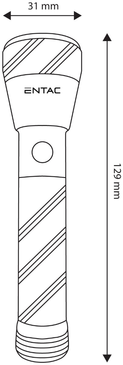 Entac Φακός 1W Αλουμινίου - AA Entac Φακός 1W Αλουμινίου - AA - Image 3