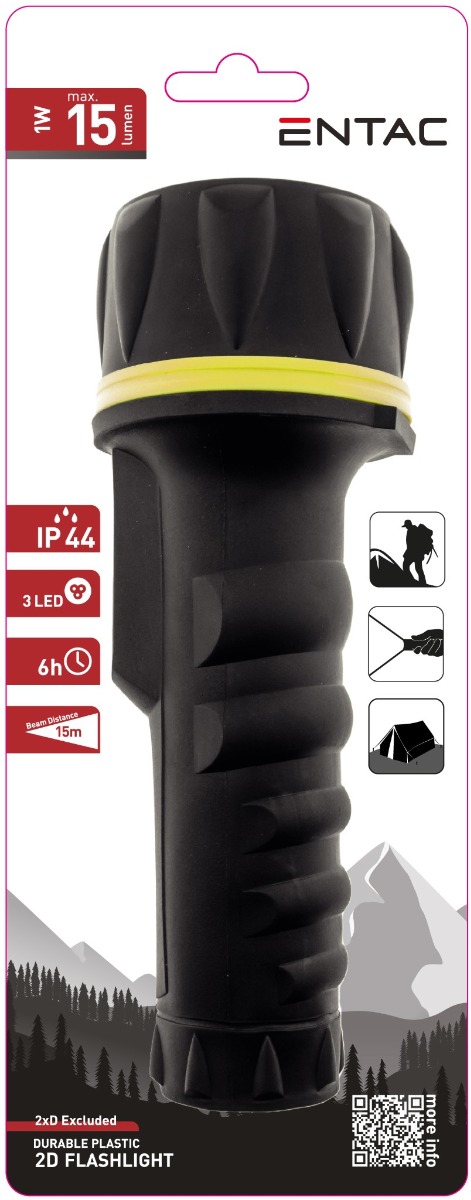 Entac Φακός 2D Πλαστικός Entac Φακός 2D Πλαστικός