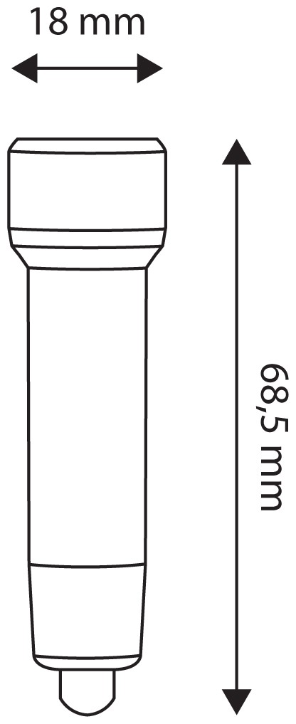 Entac Φακός 5 LED Μπρελόκ Ασημί Entac Φακός 5 LED Μπρελόκ Ασημί - Image 2