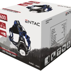 Entac Φακός Κεφαλής Zoom 5W Αλουμινίου