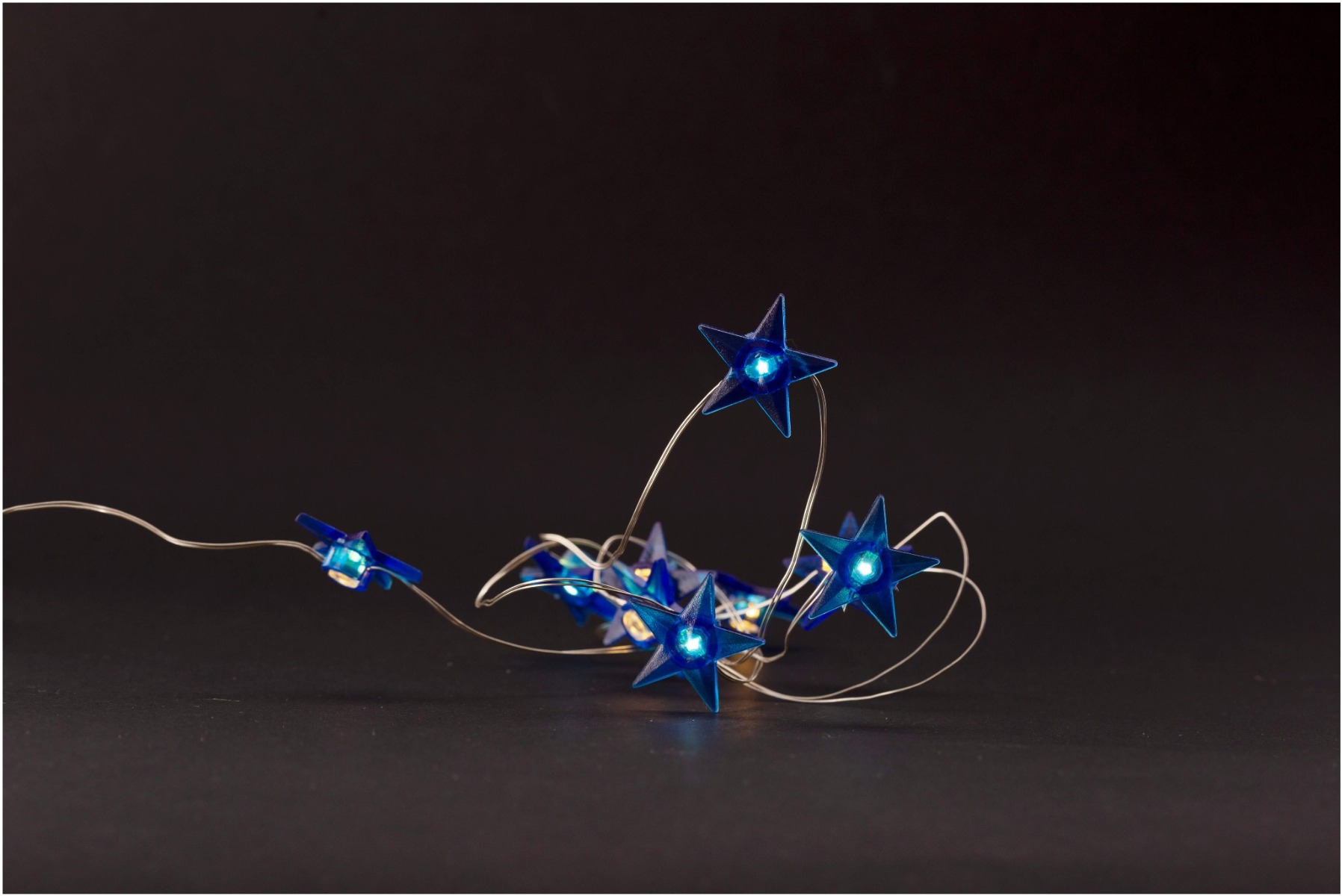 Entac Χριστουγεννιάτικα Εσωτερικά Μπλέ Αστέρια 10 LED Θερμό 1m (2xAA Δεν περιλαμβ.) Entac Χριστουγεννιάτικα Εσωτερικά Μπλέ Αστέρια 10 LED Θερμό 1m (2xAA Δεν περιλαμβ.) - Image 2