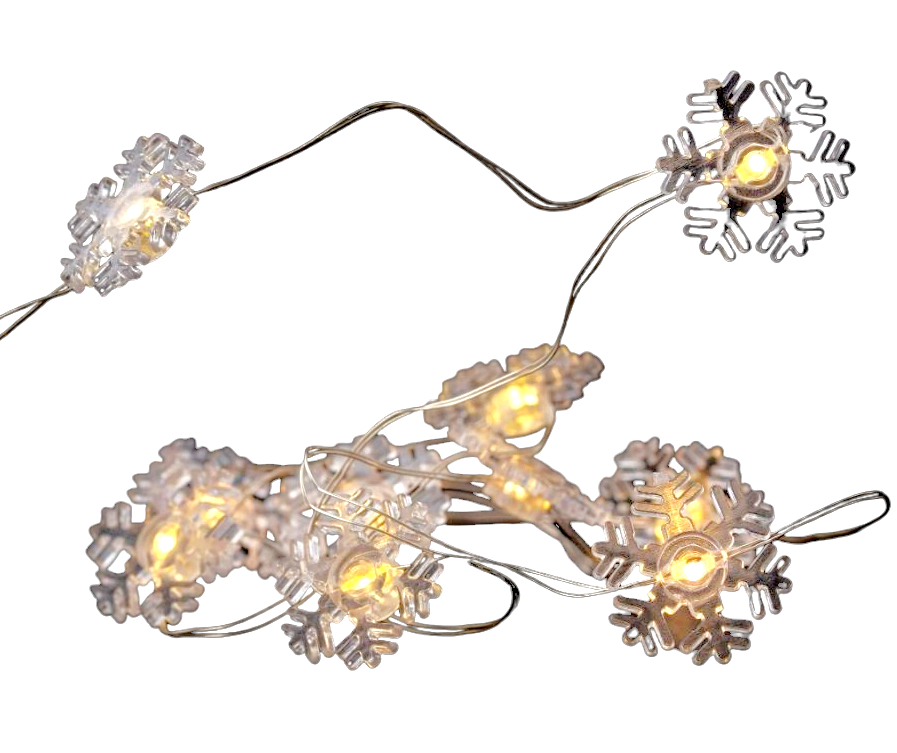 Entac Χριστουγεννιάτικα Εσωτερικά Πλαστικές Νιφάδες 10 LED Θερμό 1μ (2xAA Δεν περιλαμβ.) Entac Χριστουγεννιάτικα Εσωτερικά Πλαστικές Νιφάδες 10 LED Θερμό 1μ (2xAA Δεν περιλαμβ.) - Image 4