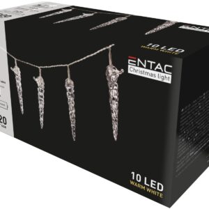 Entac Χριστουγεννιάτικα Εσωτερικά Πλαστική Βροχή 11εκ 10 LED 1