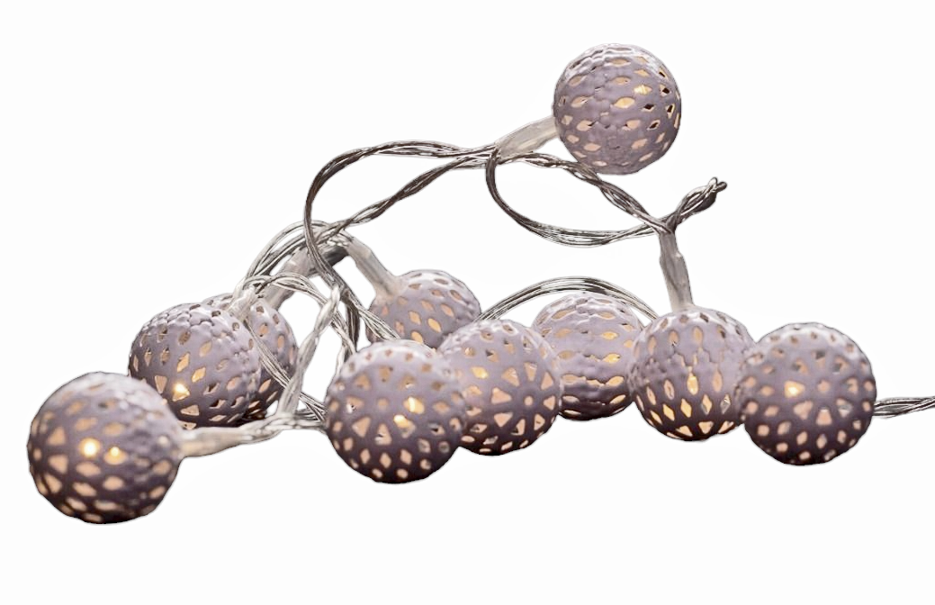 Entac Χριστουγεννιάτικα Εσωτερικές Μεταλλικές Μπάλες 10 LED Θερμό 1m (2xAA Δεν περιλαμβ.) Entac Χριστουγεννιάτικα Εσωτερικές Μεταλλικές Μπάλες 10 LED Θερμό 1m (2xAA Δεν περιλαμβ.) - Image 3