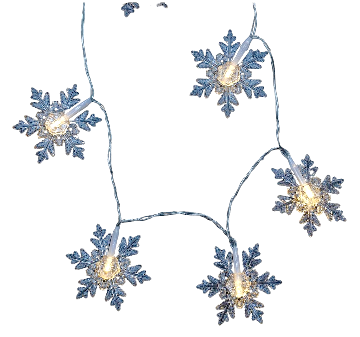 Entac Χριστουγεννιάτικα Εσωτερικές Πλαστικές Νιφάδες 10 LED Θερμό 1m (2xAA Δεν περιλαμβ.) Entac Χριστουγεννιάτικα Εσωτερικές Πλαστικές Νιφάδες 10 LED Θερμό 1m (2xAA Δεν περιλαμβ.) - Image 3