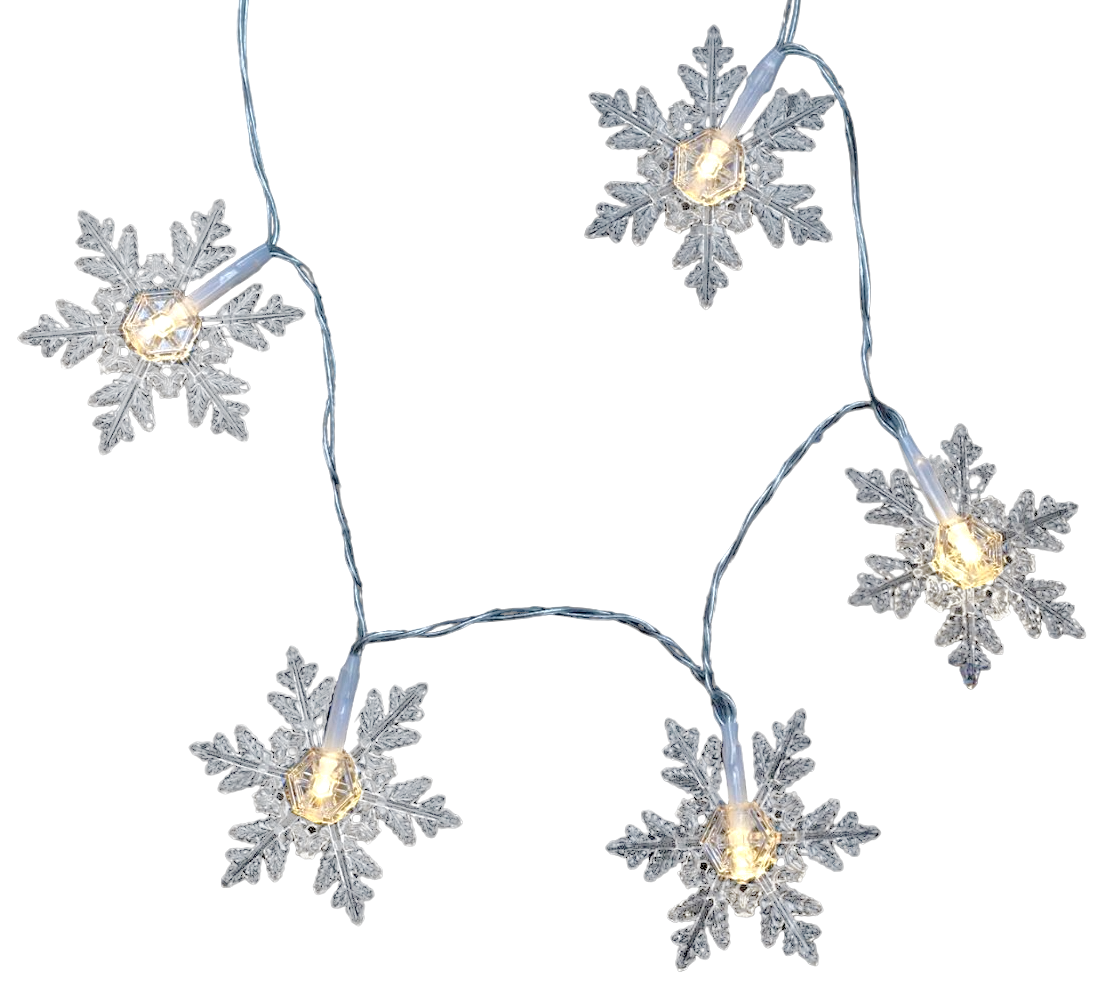 Entac Χριστουγεννιάτικα Εσωτερικές Πλαστικές Νιφάδες 10 LED Θερμό 1m (2xAA Δεν περιλαμβ.) Entac Χριστουγεννιάτικα Εσωτερικές Πλαστικές Νιφάδες 10 LED Θερμό 1m (2xAA Δεν περιλαμβ.) - Image 4