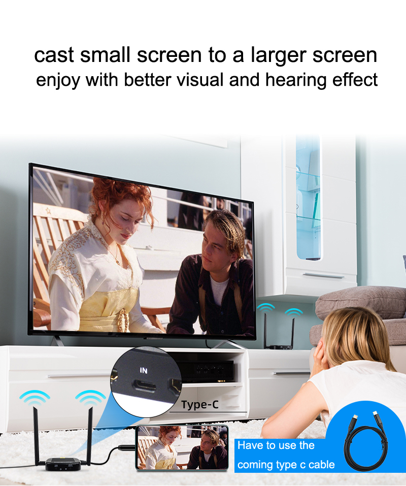 HDMI Ασύρματη Αναμετάδοση 200m - 1080P HDMI με Type-C Loop Out HDMI Ασύρματη Αναμετάδοση 200m - 1080P HDMI με Type-C Loop Out - Image 9