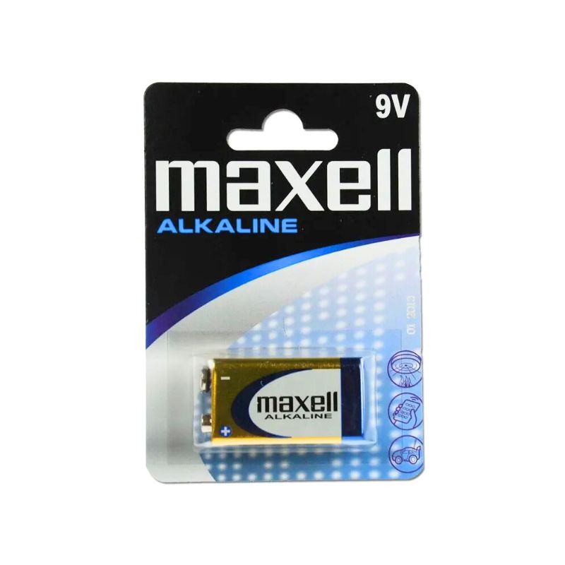 MAXELL Αλκαλική Μπαταρία 9V 6LR61 BL1 MAXELL Αλκαλική Μπαταρία 9V 6LR61 BL1