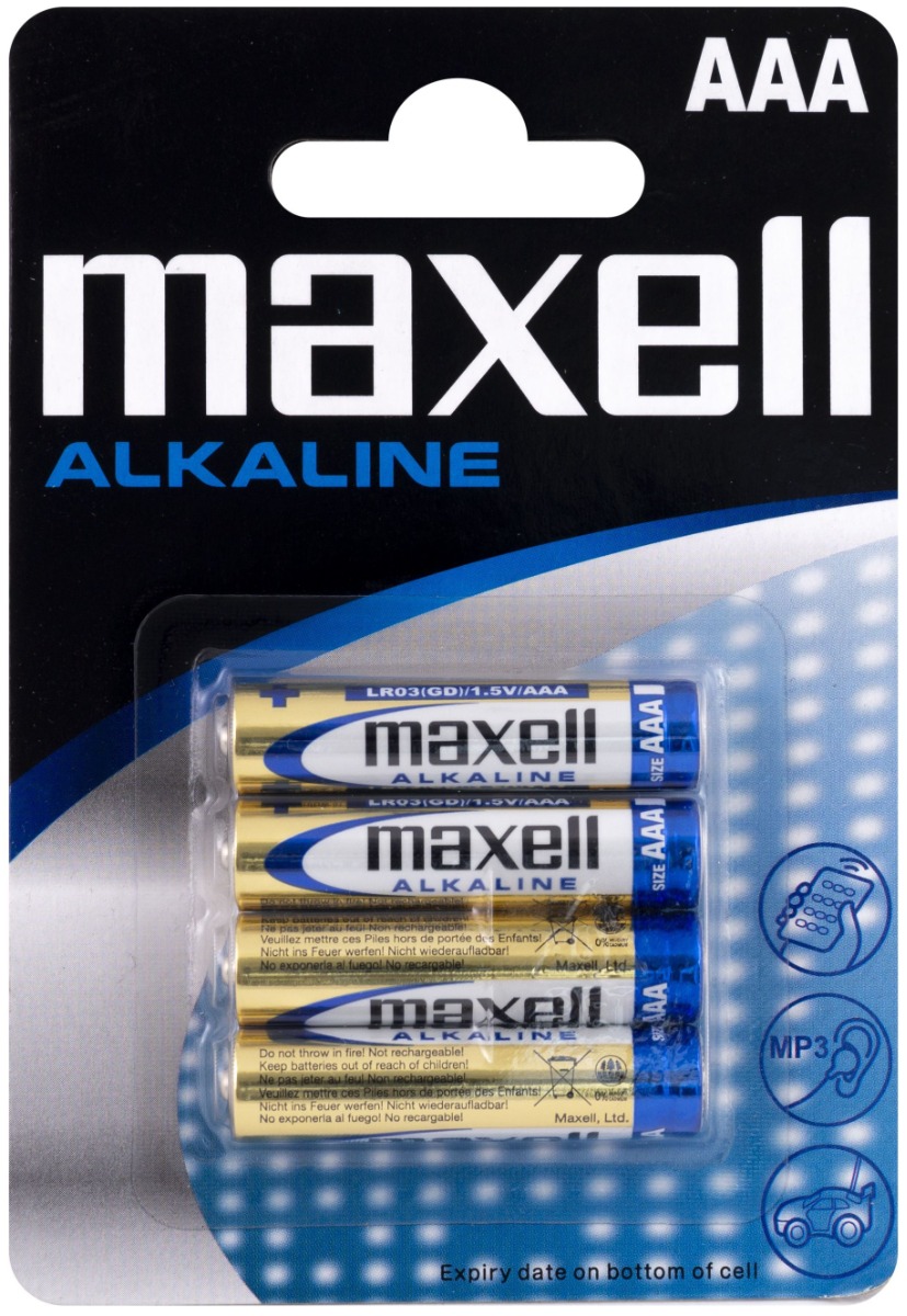 MAXELL Αλκαλική Μπαταρία LR03 AAA (4τμχ) MAXELL Αλκαλική Μπαταρία LR03 AAA (4τμχ)