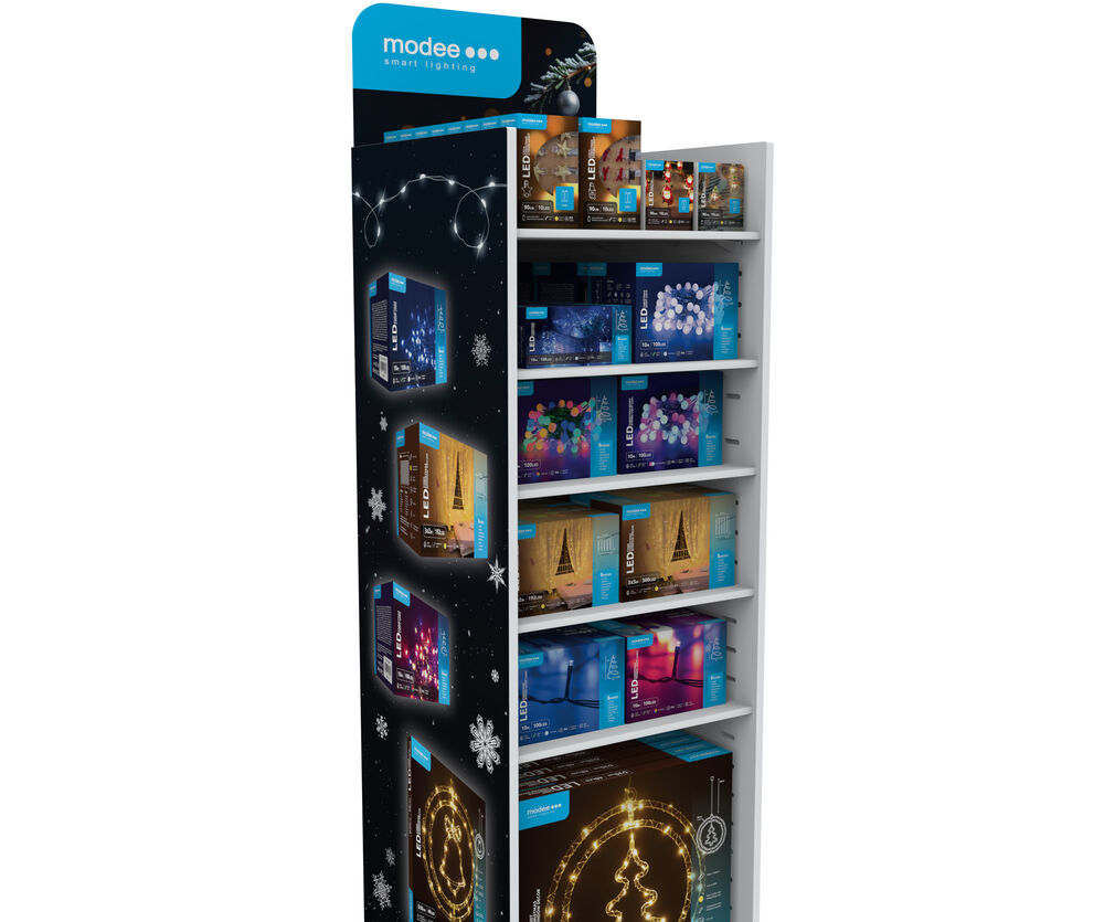 MODEE Stand Προβολής για Χριστουγεννιάτικα Φωτάκια LED (140x39x39cm) Άδειο MODEE Stand Προβολής για Χριστουγεννιάτικα Φωτάκια LED (140x39x39cm) Άδειο - Image 2