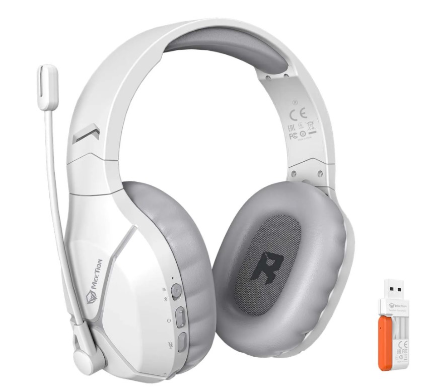 Meetion BTH011 2.4G Bluetooth Gaming Ακουστικά Λευκό Meetion BTH011 2.4G Bluetooth Gaming Ακουστικά Λευκό