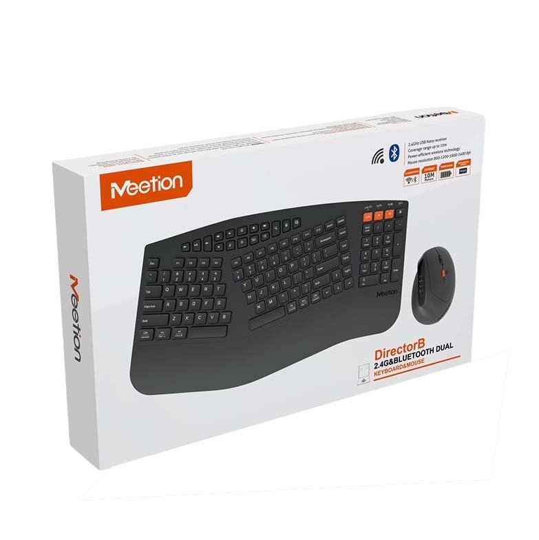 Meetion DirectorB Εργονομικός συνδυασμός ποντικιού + πληκτρολογίου (Μαύρο) Meetion DirectorB Εργονομικός συνδυασμός ποντικιού + πληκτρολογίου (Μαύρο) - Image 6