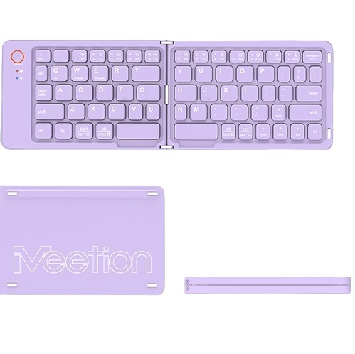 Meetion MT-BTK001 Αναδιπλούμενο Πληκτρολόγιο Μωβ Meetion MT-BTK001 Αναδιπλούμενο Πληκτρολόγιο Μωβ - Image 2
