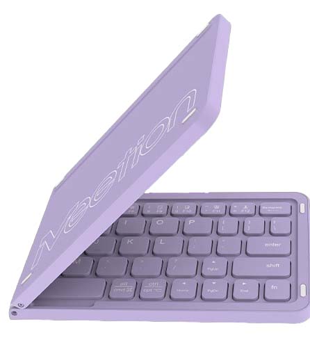 Meetion MT-BTK001 Αναδιπλούμενο Πληκτρολόγιο Μωβ Meetion MT-BTK001 Αναδιπλούμενο Πληκτρολόγιο Μωβ - Image 3