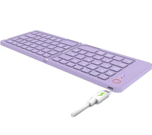 Meetion MT-BTK001 Αναδιπλούμενο Πληκτρολόγιο Μωβ Meetion MT-BTK001 Αναδιπλούμενο Πληκτρολόγιο Μωβ - Image 4