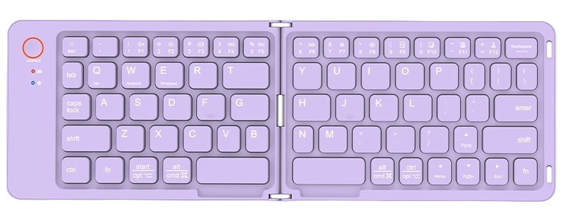 Meetion MT-BTK001 Αναδιπλούμενο Πληκτρολόγιο Μωβ Meetion MT-BTK001 Αναδιπλούμενο Πληκτρολόγιο Μωβ