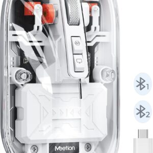 Meetion MT-BTM005 Ασύρματο Ποντίκι Λευκό