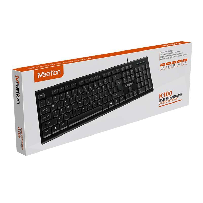Meetion MT-K100 Ενσύρματο Πληκτρολόγιο / US Meetion MT-K100 Ενσύρματο Πληκτρολόγιο / US - Image 9