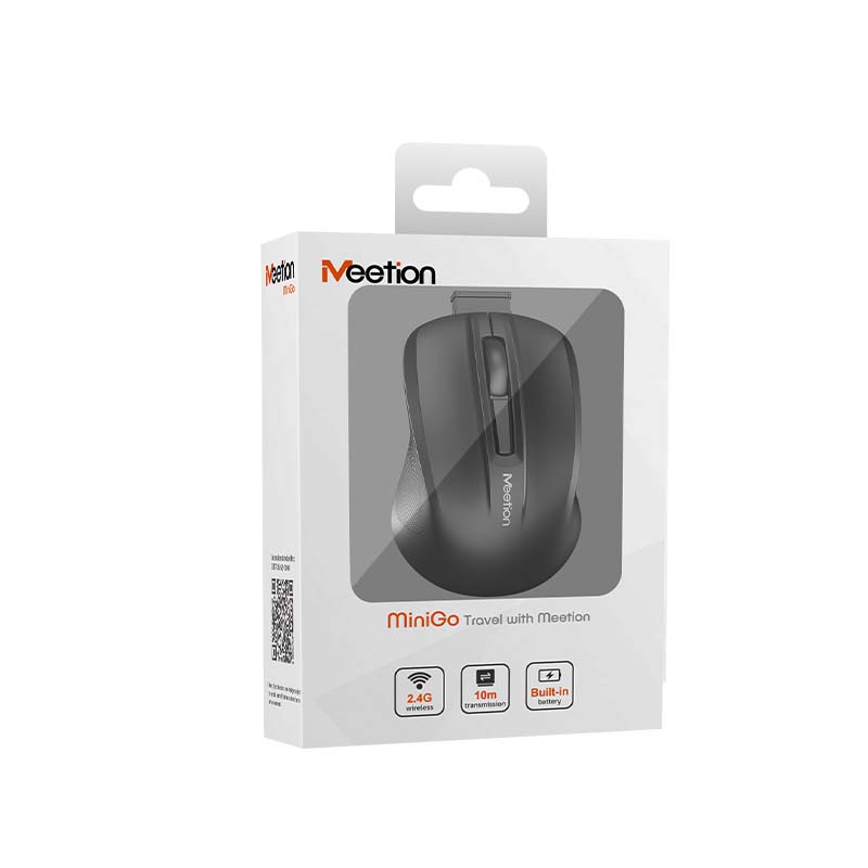 Meetion MT-MINIGO Silent Mini 2.4G Optical Ασύρματο Ποντίκι Μαύρο Meetion MT-MINIGO Silent Mini 2.4G Optical Ασύρματο Ποντίκι Μαύρο - Image 7