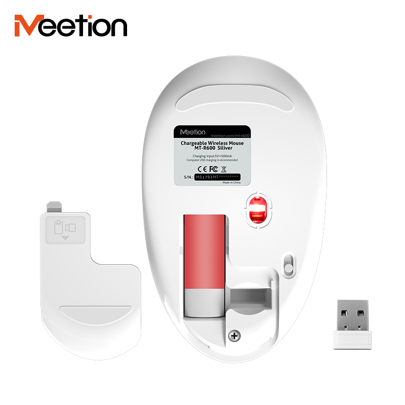 Meetion MT-R600 2.4G Ασύρματο Ποντίκι / Ασημί Meetion MT-R600 2.4G Ασύρματο Ποντίκι / Ασημί - Image 6