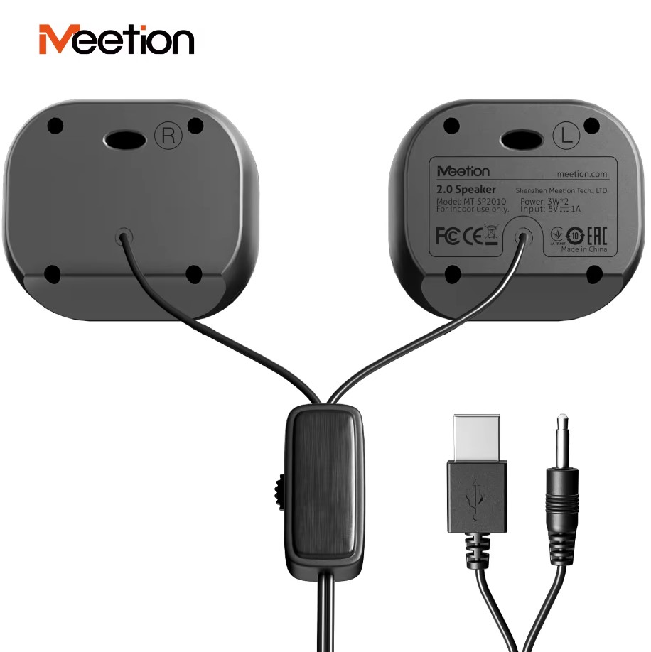 Meetion SP2010 2.0 Ηχείο (3.5mm + USB) Meetion SP2010 2.0 Ηχείο (3.5mm + USB) - Image 2