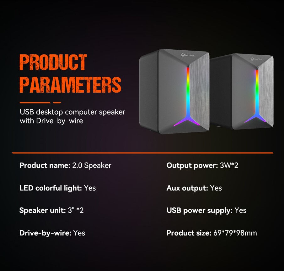 Meetion SP2011 2.0 Ηχείο (3.5mm + USB) Meetion SP2011 2.0 Ηχείο (3.5mm + USB) - Image 3